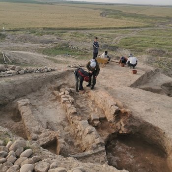 2 Fornace di epoca tardo calcolitica del sito di Asingeran, vista da nord