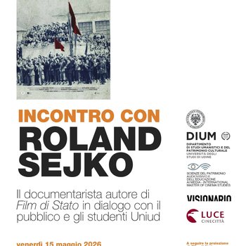 Immagine incontro con Roland Sejko