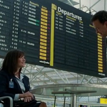 Scena dal film The Terminal, di Steven Spielberg (2004)
