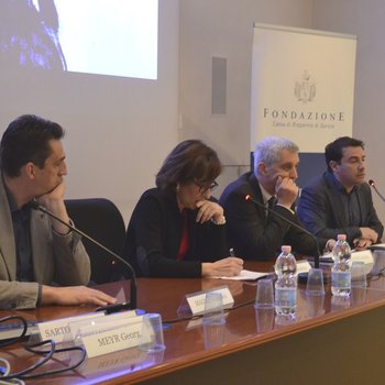 Da sinistra Gianluca Madriz, Nicoletta Vasta, Andrea Zannini, Simone Venturini